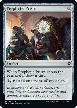 Prophetic Prism 335 card from Commander Legends: Battle for Baldur's Gate
