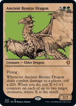 Ancient Bronze Dragon (Showcase) 406 card from Commander Legends: Battle for Baldur's Gate