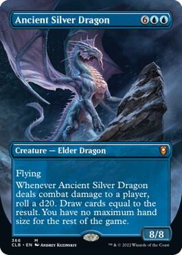 Ancient Silver Dragon (Borderless) 366 card from Commander Legends: Battle for Baldur's Gate