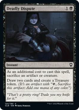 Deadly Dispute 124 card from Commander Legends: Battle for Baldur's Gate