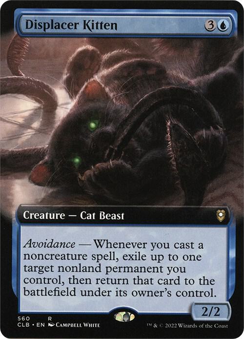 Displacer Kitten (Extended Art) 560 card from Commander Legends: Battle for Baldur's Gate