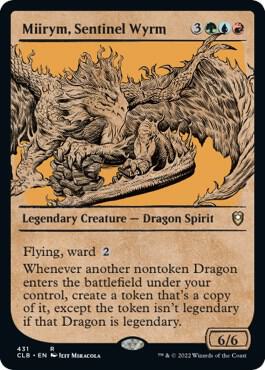 Miirym, Sentinel Wyrm (Showcase) 431 card from Commander Legends: Battle for Baldur's Gate