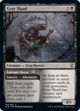 Gray Slaad 129 card from Commander Legends: Battle for Baldur's Gate