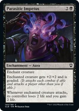 Parasitic Impetus 140 card from Commander Legends: Battle for Baldur's Gate