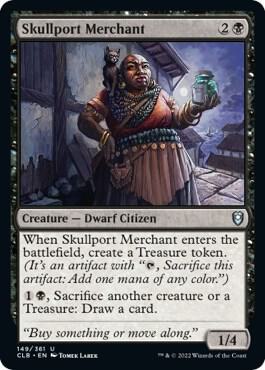 Skullport Merchant 149 card from Commander Legends: Battle for Baldur's Gate