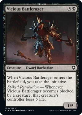 Vicious Battlerager 155 card from Commander Legends: Battle for Baldur's Gate