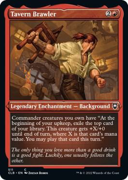 Tavern Brawler (Foil Etched) 511 card from Commander Legends: Battle for Baldur's Gate