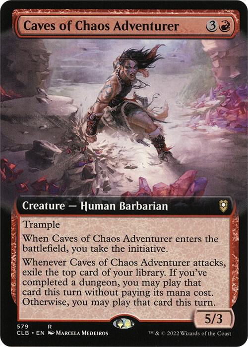 Caves of Chaos Adventurer (Extended Art) 579 card from Commander Legends: Battle for Baldur's Gate