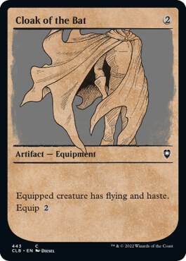 Cloak of the Bat (Showcase) 443 card from Commander Legends: Battle for Baldur's Gate