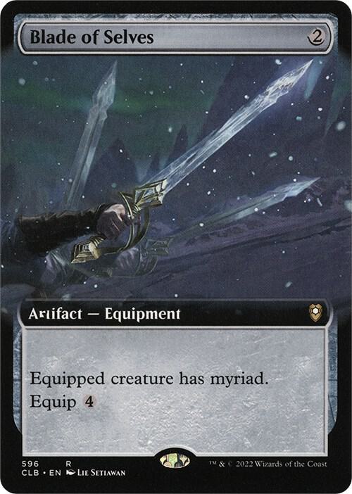 Blade of Selves (Extended Art) 596 card from Commander Legends: Battle for Baldur's Gate