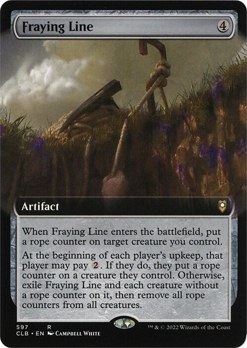 Fraying Line (Extended Art) 597 card from Commander Legends: Battle for Baldur's Gate