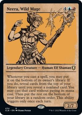Neera, Wild Mage (Showcase) 434 card from Commander Legends: Battle for Baldur's Gate