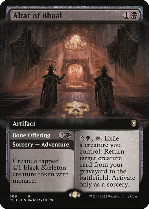 Altar of Bhaal (Extended Art) 569 card from Commander Legends: Battle for Baldur's Gate