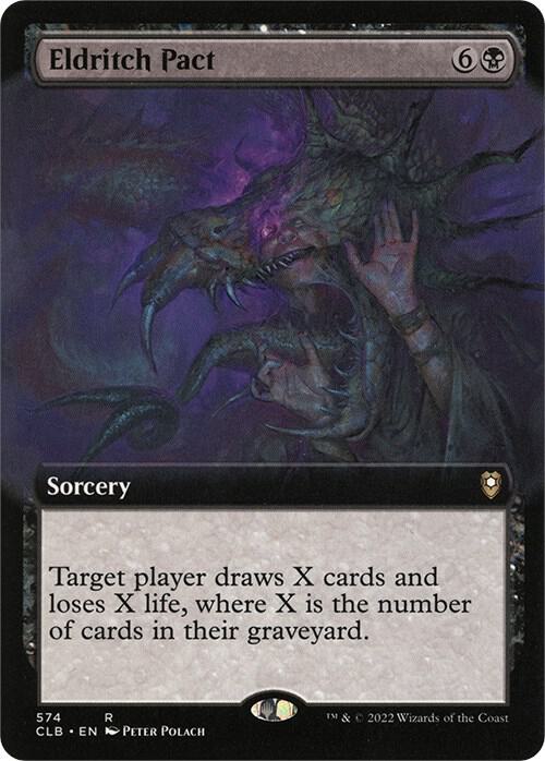 Eldritch Pact (Extended Art) 574 card from Commander Legends: Battle for Baldur's Gate
