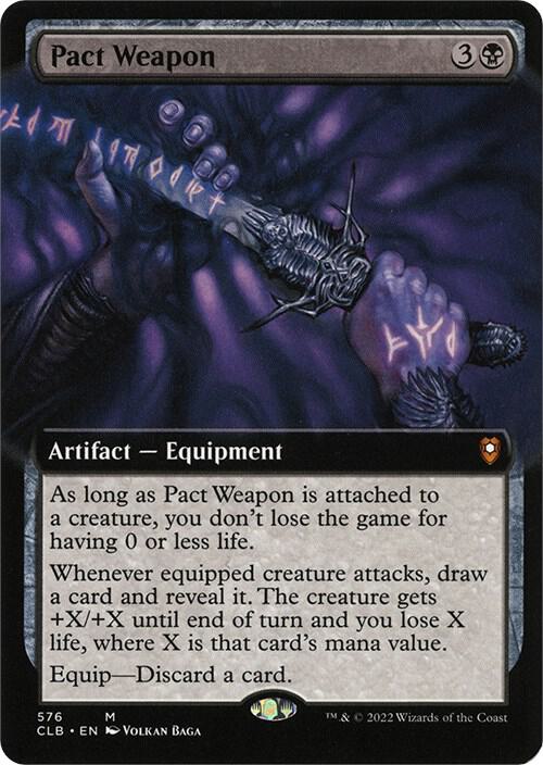 Pact Weapon (Extended Art) 576 card from Commander Legends: Battle for Baldur's Gate