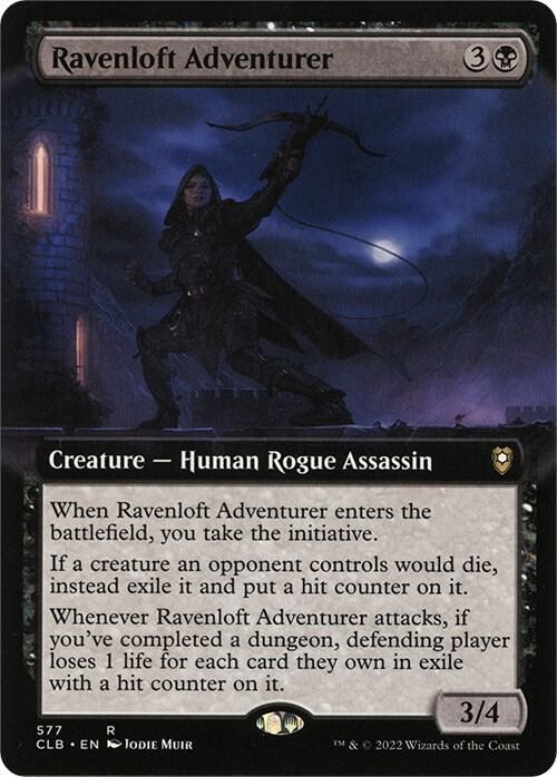 Ravenloft Adventurer (Extended Art) 577 card from Commander Legends: Battle for Baldur's Gate