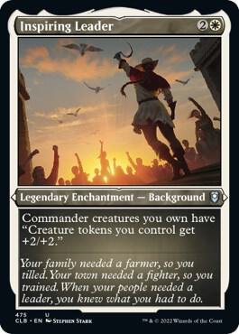 Inspiring Leader (Foil Etched) 475 card from Commander Legends: Battle for Baldur's Gate