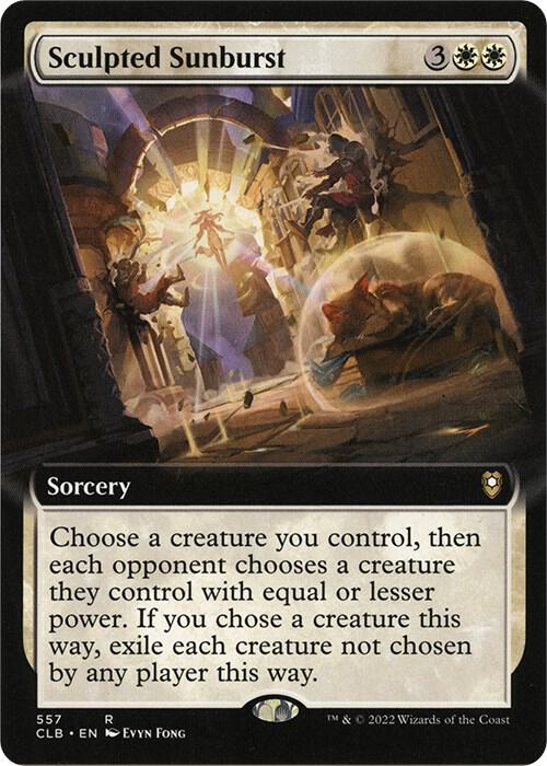 Sculpted Sunburst (Extended Art) 557 card from Commander Legends: Battle for Baldur's Gate
