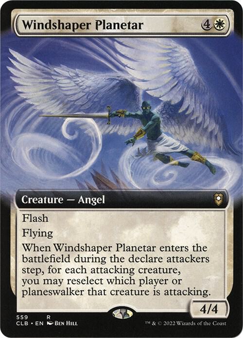 Windshaper Planetar (Extended Art) 559 card from Commander Legends: Battle for Baldur's Gate