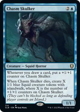 Chasm Skulker 714 card from Commander Legends: Battle for Baldur's Gate