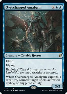 Overcharged Amalgam 729 card from Commander Legends: Battle for Baldur's Gate