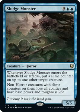 Sludge Monster 735 card from Commander Legends: Battle for Baldur's Gate