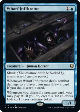 Wharf Infiltrator 737 card from Commander Legends: Battle for Baldur's Gate
