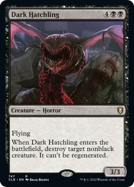 Dark Hatchling 747 card from Commander Legends: Battle for Baldur's Gate