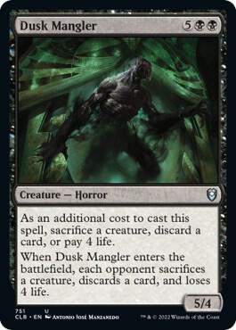 Dusk Mangler 751 card from Commander Legends: Battle for Baldur's Gate