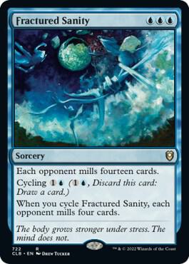 Fractured Sanity 722 card from Commander Legends: Battle for Baldur's Gate