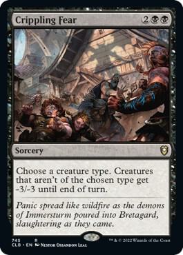 Crippling Fear 745 card from Commander Legends: Battle for Baldur's Gate