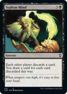 Syphon Mind 772 card from Commander Legends: Battle for Baldur's Gate