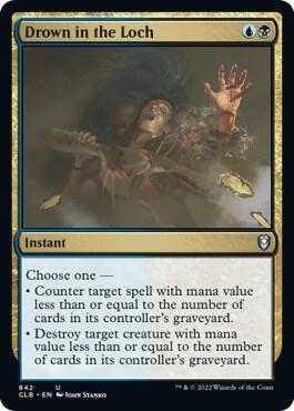 Drown in the Loch 842 card from Commander Legends: Battle for Baldur's Gate