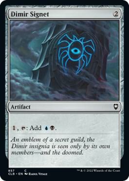 Dimir Signet 857 card from Commander Legends: Battle for Baldur's Gate
