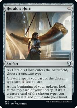 Herald's Horn 862 card from Commander Legends: Battle for Baldur's Gate
