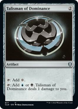Talisman of Dominance 877 card from Commander Legends: Battle for Baldur's Gate