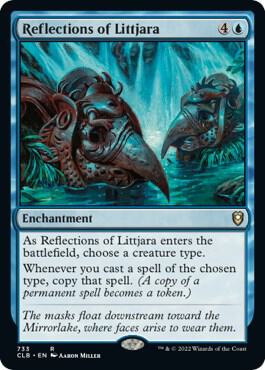 Reflections of Littjara 733 card from Commander Legends: Battle for Baldur's Gate