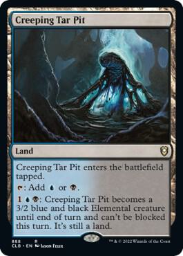 Creeping Tar Pit 888 card from Commander Legends: Battle for Baldur's Gate