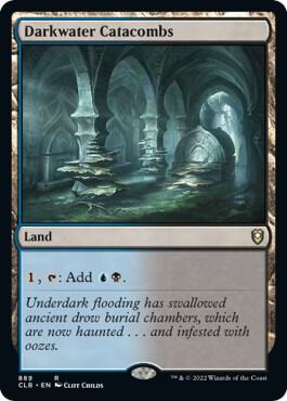 Darkwater Catacombs 889 card from Commander Legends: Battle for Baldur's Gate
