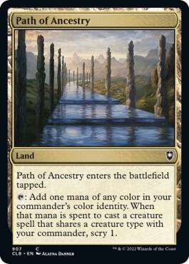 Path of Ancestry 907 card from Commander Legends: Battle for Baldur's Gate