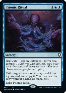 Psionic Ritual 668 card from Commander Legends: Battle for Baldur's Gate