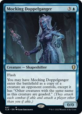 Mocking Doppelganger 667 card from Commander Legends: Battle for Baldur's Gate