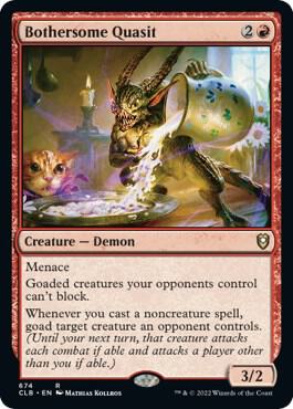 Bothersome Quasit 674 card from Commander Legends: Battle for Baldur's Gate