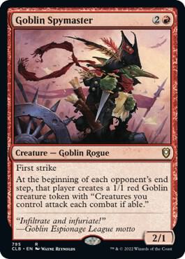 Goblin Spymaster 795 card from Commander Legends: Battle for Baldur's Gate