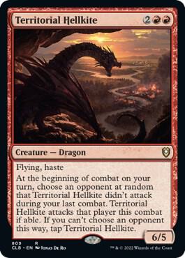 Territorial Hellkite 809 card from Commander Legends: Battle for Baldur's Gate