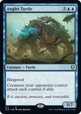 Angler Turtle 713 card from Commander Legends: Battle for Baldur's Gate