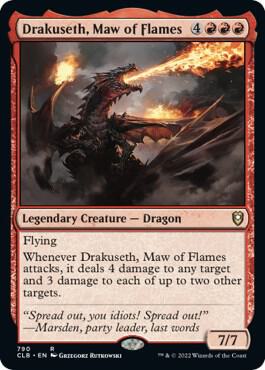 Drakuseth, Maw of Flames 790 card from Commander Legends: Battle for Baldur's Gate