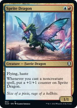 Sprite Dragon 852 card from Commander Legends: Battle for Baldur's Gate