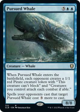 Pursued Whale 732 card from Commander Legends: Battle for Baldur's Gate