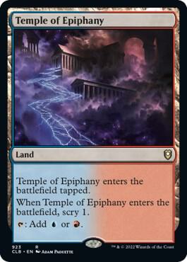 Temple of Epiphany 923 card from Commander Legends: Battle for Baldur's Gate